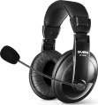 Наушники с микрофоном Sven AP-860MV черный 2м мониторные оголовье (SV-0410860)