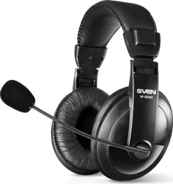 Наушники с микрофоном Sven AP-860MV черный 2м мониторные оголовье (SV-0410860)