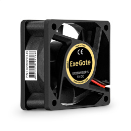 Вентилятор 5В DC ExeGate EX06025S2P-5 (60x60x25 мм, Sleeve bearing (подшипник скольжения), 2pin, 3500RPM, 25dBA) EX299927RUS