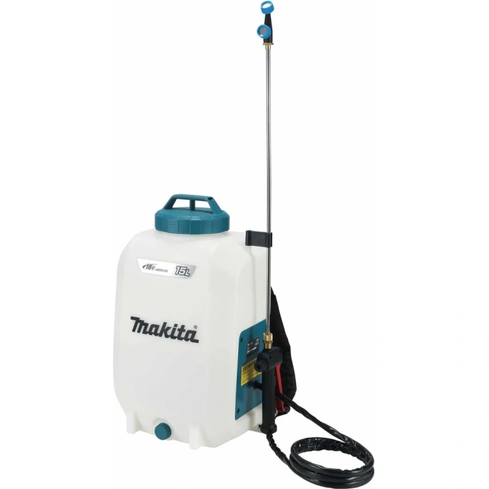 Опрыскиватель аккумуляторный Makita LXT 18 В, объем бака 15 л, 5 бар, шланг 1.7 м, двойная форсунка DUS158Z