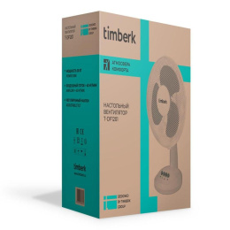 Вентилятор настольный Timberk T-DF1201, белый
