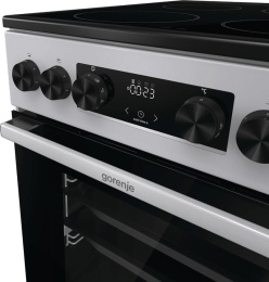 Электрическая плита Gorenje GEC5C41SG, стеклокерамика, без крышки, серый