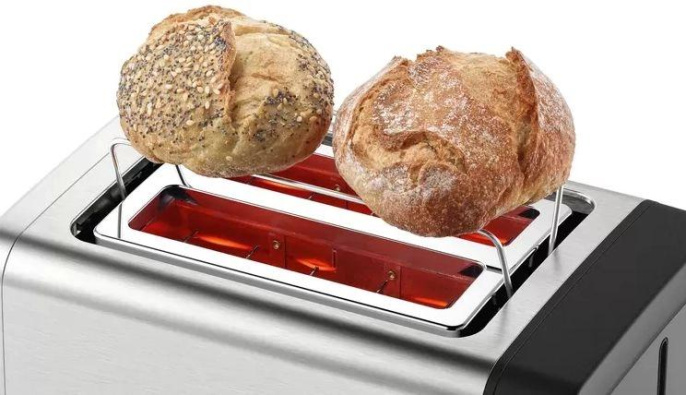 Тостер Bosch TAT4P420,  нержавеющая сталь/черный