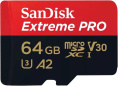 Micro SecureDigital 64GB SanDisk Extreme Pro microSD UH for 4K Video on Smartphones, Action Cams & Drones 200MB/s Read, 90MB/s Write, Lifetime Warranty[SDSQXCU-064G-GN6MA]