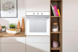 Духовой шкаф электрический Gorenje BO6725E02WG, 77л, дверца с 2 стеклами, белый