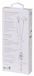 Наушники Oklick HP-S-220, 3.5 мм, внутриканальные, черный/красный [d2-1b/r]