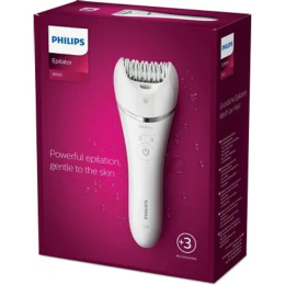PHILIPS BRE700/01 Эпилятор 2 скорости, широкая головка, Wet&Dry, беспроводной, opti light, 2 аксессуара