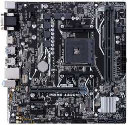 Материнская плата Asus PRIME A320M-K Soc-AM4 AMD A320 2xDDR4 mATX AC`97 8ch 7.1 GbLAN RAID+VGA+HDMI