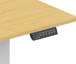 Стол компьютерный Cactus CS-ED-WTBAM, с регулировкой высоты, электропривод, бамбук, бежевый