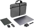 Сумка для ноутбука 17.3" Digma W-210 серый/черный полиэстер W210GBK