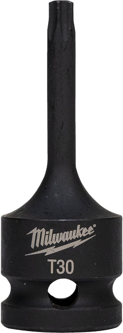 Головка ударная Milwaukee 1/2" Shockwave TX30 4932478059 монолитная, DIN 3121 / ISO 1174-2, для заворачивания с большим крутящим моментом и посадки на гайковерты 1/2"