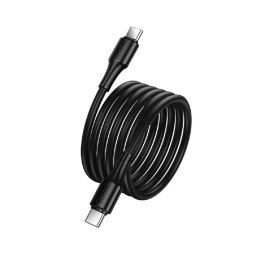 HOCO Кабель USB2.0 Hoco Type-C/Type-C, 3А, 60Вт, X120, 1м, черный, коробка (HC-58928)