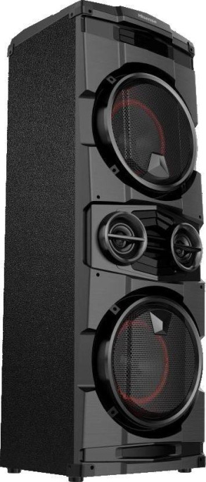 Минисистема Hisense Party rockstar 1600 черный 800Вт FM USB BT