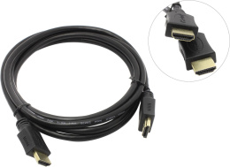 Bion Кабель HDMI v1.4, 19M/19M, 3D, 4K UHD, Ethernet, Cu, экран, позолоченные контакты, 1.8м, черный [BXP-CC-HDMI4-018]