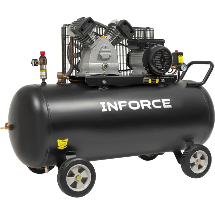 Ременной компрессор (200 л; 10 бар; 412 л/мин) Inforce BCX-200L