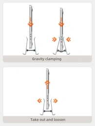 Вертикальная подставка CABLETIME CS17G (CT-VLP03-AG) для ноутбука Gravity