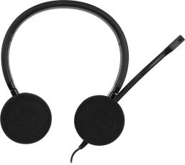 Гарнитура Jabra Evolve 20 UC Duo, для контактных центров, накладные, проводные, черный [4999-829-209]