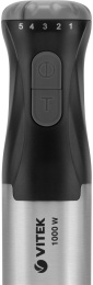 Блендер Vitek VT-3425, погружной, черный/серебристый