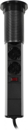 Сетевой разветвитель Premier 3R USB 1.8м (3 розетки) серый (коробка)