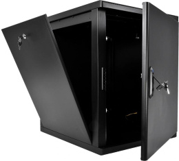 Шкаф коммутационный ЦМО ШРН-М-15.500.1-9005 настенный 15U 600x520мм пер.дв.металл 130кг черный 456мм 23.94кг 180град. 745мм IP20 сталь