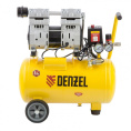 Компрессор поршневой Denzel DLS950/24 безмасляный 165л/мин 24л 950Вт желтый/черный