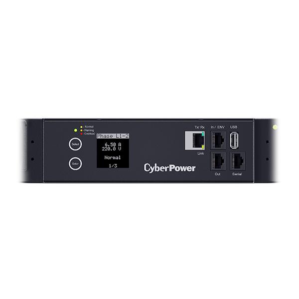PDU CyberPower PDU83401 3ph, 0U, Switched MBO, 11.5kW/16A, SNMP, plug IEC 309-16A, 24 IEC 320 C13, 6 IEC 320 C19 PDU83401