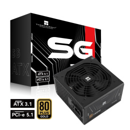 Блок питания 750W/ Power Supply Thermalright, 750W 80+ Gold ATX, 3.1, PCIe 5.1, Full modular, 1x24 20+4 pin 600mm, 2xCPU 8 4+4 pin 650mm, 2xPCIe*2 8 6+2 pin 650+150mm, 1x12VHPWR PCIe 5.1 12+4pin 600mm, 2xSATA*4 450+150+150+150mm, 1xMOLEX4pin*3 500+150+15