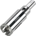 Коронка алмазная по керамограниту и керамике с центрирующим сверлом 20 мм Diamond Industrial DIDCSC020