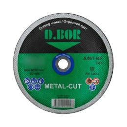 Отрезной диск по металлу METAL-CUT A30S-BF, F41, 230x2.5x22.23 мм D.BOR D-F41-MC-230-25-22