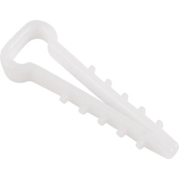Rexant 07-4612 Дюбель-хомут 6-12мм, прямоугольный, белый 100 шт/уп
