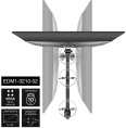 Кронштейн для монитора 13"-32" настольный ExeGate EDM1-3210-02 EX297360RUS (VESA 75х75, 100х100 мм, макс. нагрузка 10 кг; наклон -90°/+90°, поворот -90°/+90°, вращение: 360°, 2 способа крепления: сквозное и струбцина, цвет черный)