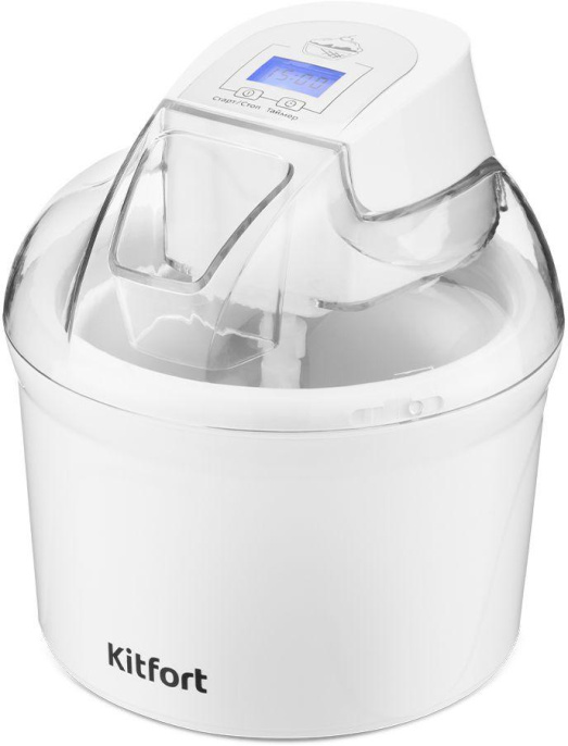 Мороженица KitFort КТ-1808, 12Вт, 1500мл, белый