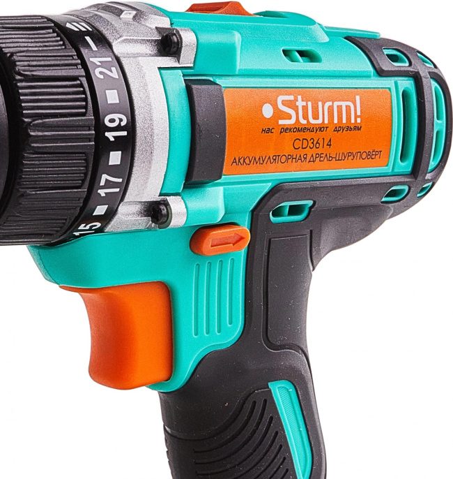 Шуруповерт STURM! CD3614, 2Ач,  с двумя аккумуляторами