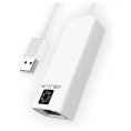 Сетевая карта USB2.0 RJ45 5bites 100мегабит, белый, 10см UA2-45-02WH