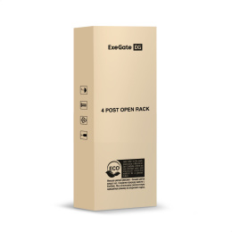 Стойка ExeGate EOR2-32U.1000.BLACK (открытая телекоммуникационная 19", 32U, двухрамная, усиленная, с роликовыми опорами, раздвижная, В1610хШ600х Г(550-790) мм, цвет черный RAL 9004) EX301163RUS