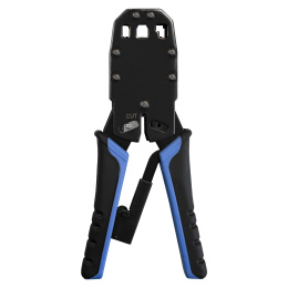 Инструмент ExeGate EX-T2008R для обжима RJ-45, RJ-11/12 с храповым механизмом, прямой ход обжимки EX293155RUS