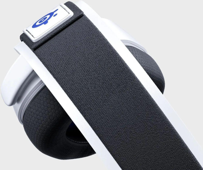 Гарнитура игровая SteelSeries Arctis 7P+, для компьютера и игровых консолей, мониторные, радио, белый / черный [61471]