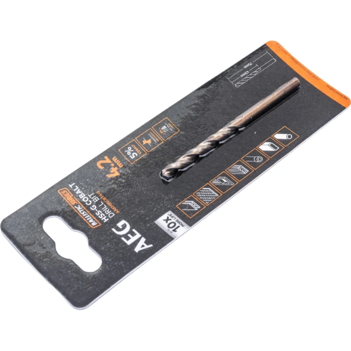 Сверло по металлу HSS-Co (4.2х43х75 мм) AEG AAKHSSCBT4-2 4932479329