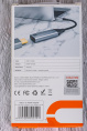 Кабель-адаптер CABLETIME CP10B (CT-C160-PU31-CMHDFn1-S0.2) 0.2 м, USB Type-C - HDMI, 4K/60 Гц, коаксиальный, нейлоновый