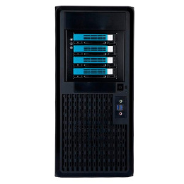 Корпус серверный Midi Tower InWin PE689 Black 750W P75F 80plus Gold USB3.0*2+A HD +front fan 120mm*1+rear fan 120mm*1+ 2*2SATA+1*1SATA+Intrusion Switch/ holes for SL20” RACKMOUNT 6195533