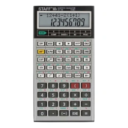 Двухстрочный инженерный калькулятор STAFF STF-169 143х78мм, 242 функции, 10+2 разрядов, 250138