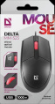 Мышь проводная DEFENDER Delta Дельта MM-523 черный USB, 1000dpi, 3but 52523