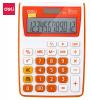 Калькулятор DELI E1122/OR, 12-разрядный, оранжевый