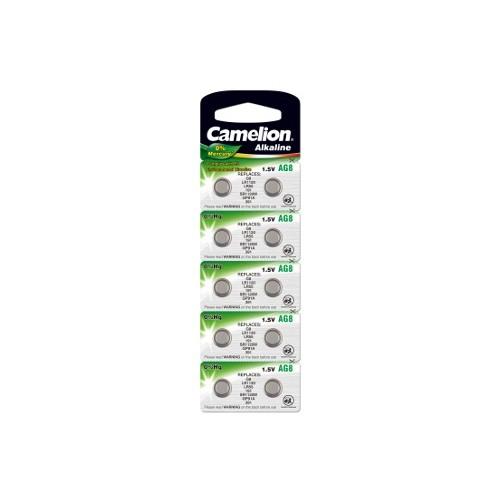 Camelion G 8 BL-10 Mercury Free AG8-BP10 0%Hg , 391A/LR1120/191 батарейка для часов 10 шт. в уп-ке