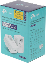 Сетевой адаптер HomePlug AV TP-Link TL-PA7017P KIT AV1000 Gigabit Ethernet (упак.:2шт)
