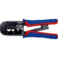 Пресс-клещи для штекеров KNIPEX RJ (Western), 2 гнезда, RJ 11/12, RJ 45, 190 мм, KN-975110SB