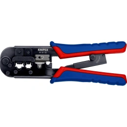 Пресс-клещи для штекеров KNIPEX RJ (Western), 2 гнезда, RJ 11/12, RJ 45, 190 мм, KN-975110SB