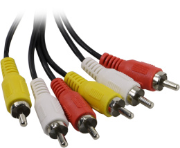 Кабель 5bites AC3R-010M 3RCA-M -- 3RCA-M 1м