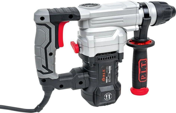 Перфоратор P.I.T. PBH26-C4 с вертикальным расположением двигателя, 1200Вт, 4,7Дж, 3 реж, Ø26мм, 0-1300 об/мин