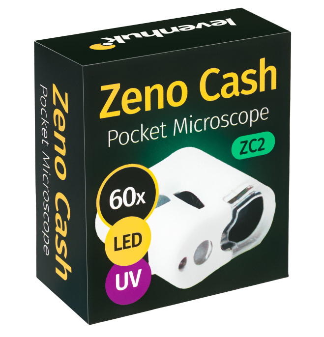 Микроскоп LEVENHUK Zeno Cash ZC2, световой/оптический, 60х, белый [74107]